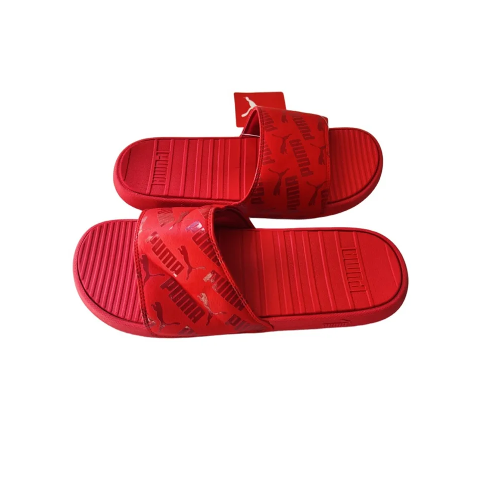 PUMA Cool Cat Bold 2 Slides – High Risk Red – Men’s 7/Unisex Size 8.5